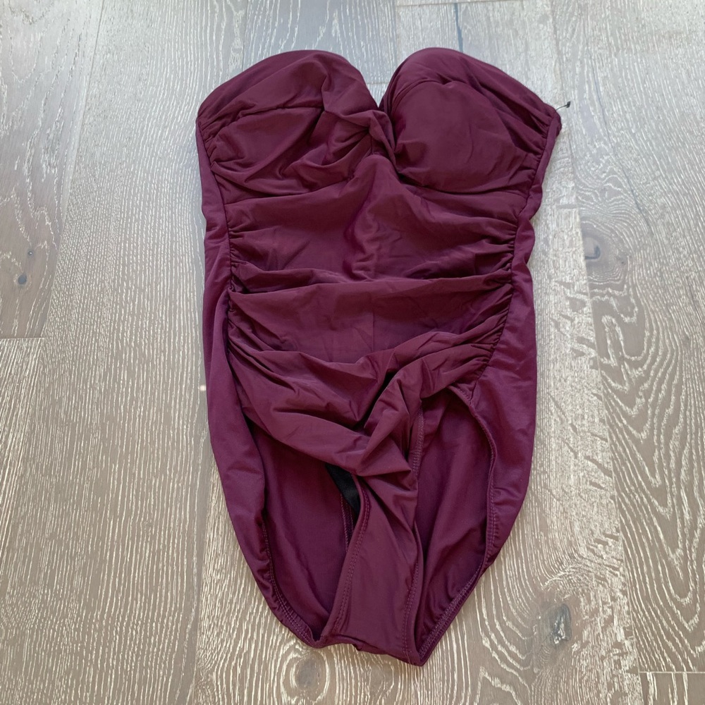 Miracle Suit Rock Solid Madrid Bandeau swimsuit